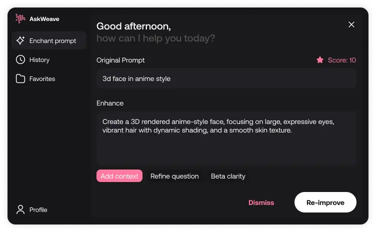 Prompt Enhancer - AskWeave